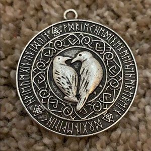 Norse rune, Celtic knot and rune metal charm